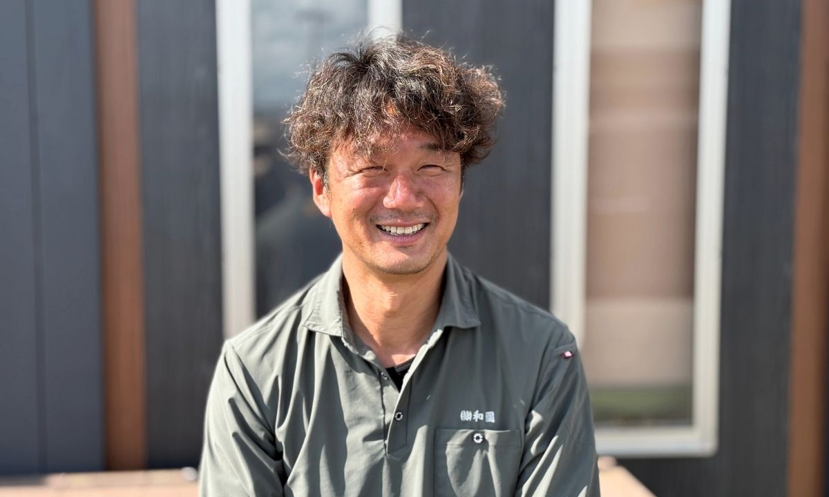 特殊伐採エイトの代表の笑顔の写真